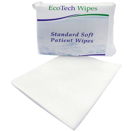EcoTech Soft Dry Patient Wipes 100 Sheets