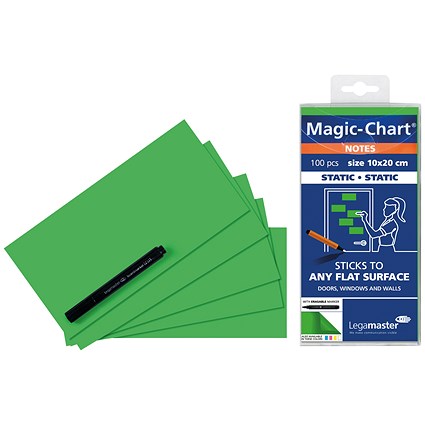 Legamaster Magic Notes 20X10cm Green (Pack of 100)