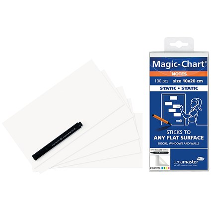 Legamaster Magic Notes 20X10cm White (Pack of 100)