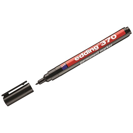 Edding 370 Permanent Marker Fine Black (Pack of 10) Edding 370 Permanent Marker Fine Black (Pack of 10)