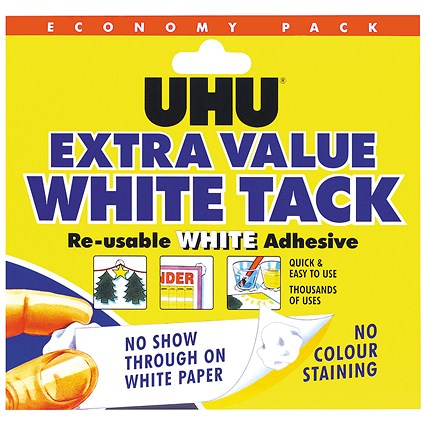 UHU White Tack 100g (Pack of 6) UHU White Tack 100g (Pack of 6)