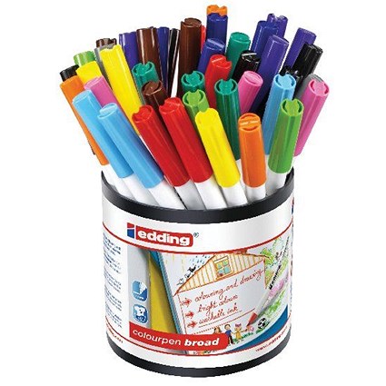 Edding Colourpen Broad Assorted (Pack of 42)