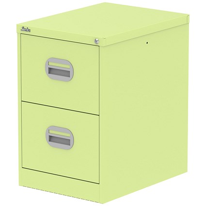 Qube 2 Drawer Filing Cabinet Chlorophyll