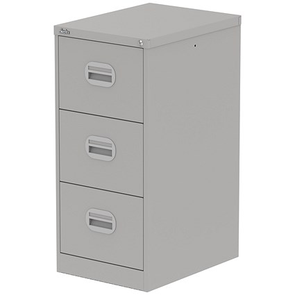 Qube 3 Drawer Filing Cabinet Goose Grey