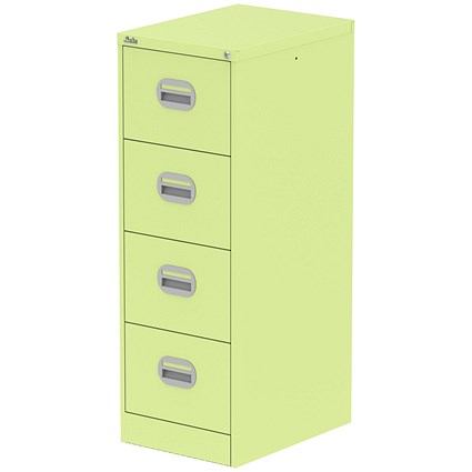 Qube 4 Drawer Filing Cabinet Chlorophyll