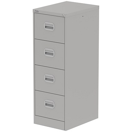 Qube 4 Drawer Filing Cabinet Goose Grey