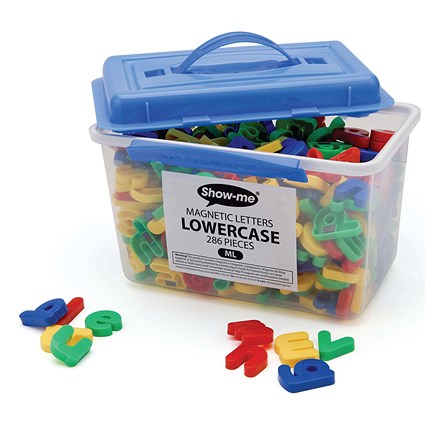 Show-me Magnetic Lower Case Letters - Tub of 286