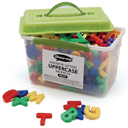 Show-me Magnetic Upper Case Letters - Tub of 286