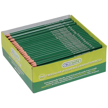 ReCreate Treesaver Recycled HB Pencil (Pack of 240)