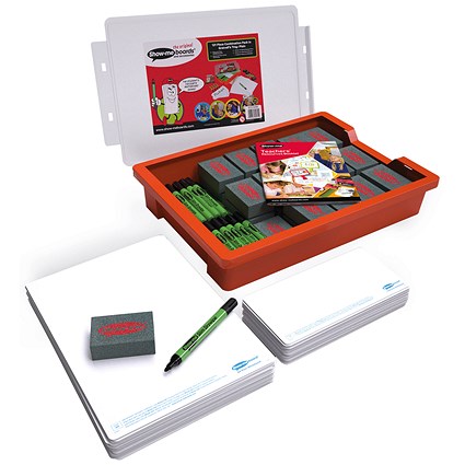 Show-me A4 Whiteboards Classroom Tray Kits (Pack of 30) GTC/SMB