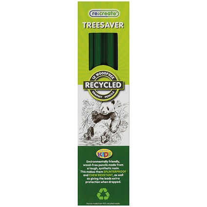 ReCreate Treesaver Recycled HB Pencil (12 Pack)