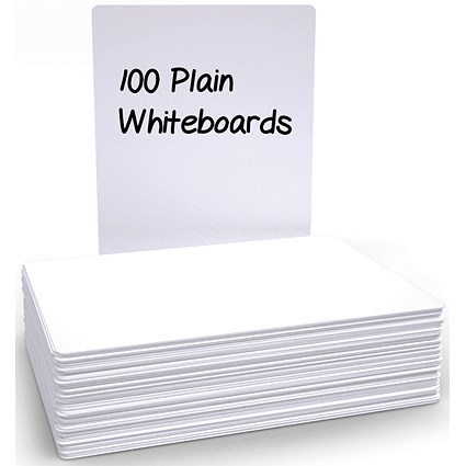 Economy Drywipe Boards 500 Micron Plain (Pack of 100) A4