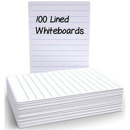 Economy Drywipe Boards 500 Micron Lined Portrait A4 (Pack of 100)
