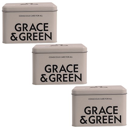 Grace and Green Durable Display Tin Stone (Pack of 3)