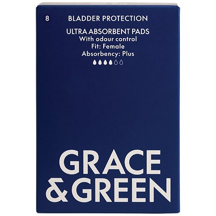 Grace and Green Bladder Support Pad Plus Pack of 8