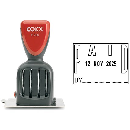 COLOP P700 Date Stamp Paid (Impression Size: 45 x 34mm) P700PAID