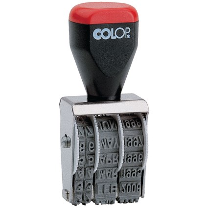 COLOP Date Stamp 5mm (3 letter month abbreviations and 12 consecutive year bands) 05000