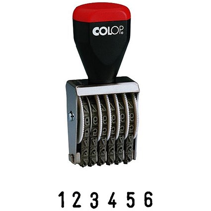 COLOP Rubber Numbering Stamp PK04006