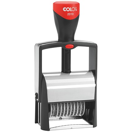 Colop 2010 Self-Inking Metal Numbering Stamp