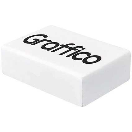 Graffico Plastic Eraser White (45 Pack)