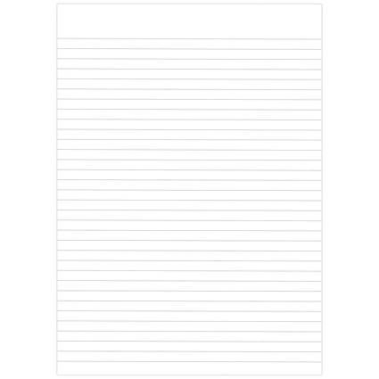 Graffico Recycled Memo Pad, A4, Ruled, 160 Pages, White, Pack of 10