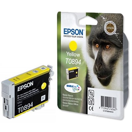 Epson T0894 Yellow DURABrite Inkjet Cartridge Epson T0894 Yellow DURABrite Inkjet Cartridge