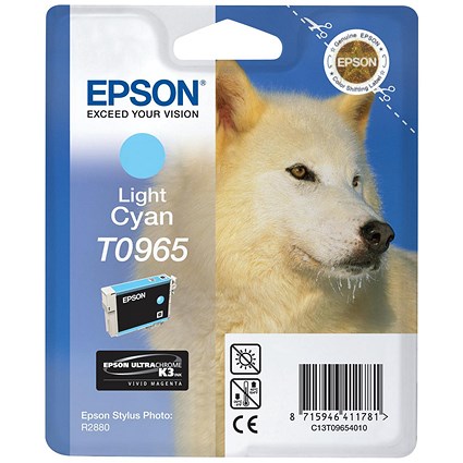 Epson T0965 Light Cyan UltraChrome K3 Inkjet Cartridge