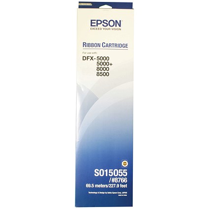 Epson S015055 Black Ribbon Cassette for DFX-5000/+/8000/8500