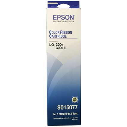 Epson Fabric Ribbon Cartridge Colour LQ-300 S015077 C13S015077 Epson Fabric Ribbon Cartridge Colour LQ-300 S015077 C13S015077