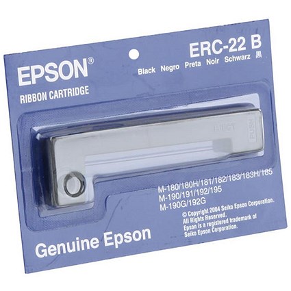 Epson ERC22B Ribbon Cartridge Black C43S015358