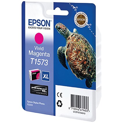 Epson T1573 XL Vivid Magenta High Yield Inkjet Cartridge
