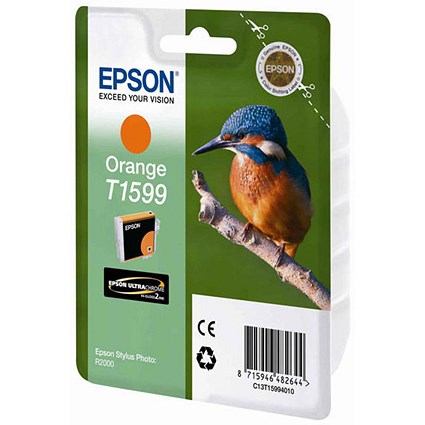 Epson T1599 Orange UltraChrome Inkjet Cartridge