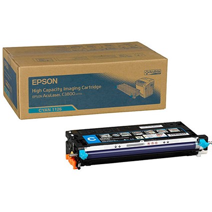 Epson AcuLaser C3800 Cyan High Yield Laser Toner Cartridge