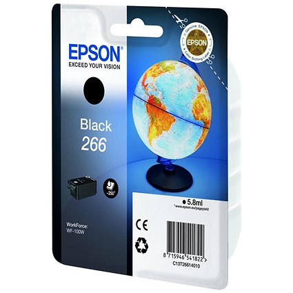 Epson 266 Globe Ink Cartridge Black C13T26614010