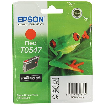 Epson T0547 Red Inkjet Cartridge C13T05474010 / T0547
