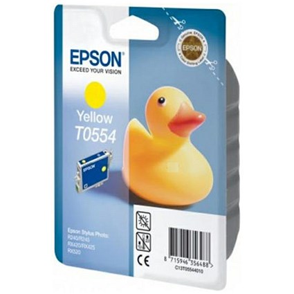 Epson T0554 Yellow Inkjet Cartridge C13T05544010 / T0554