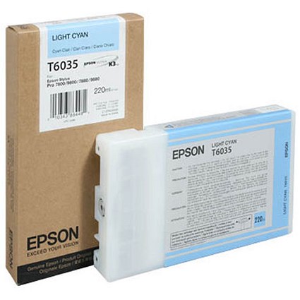 Epson T6035 Light Cyan High Yield Inkjet Cartridge