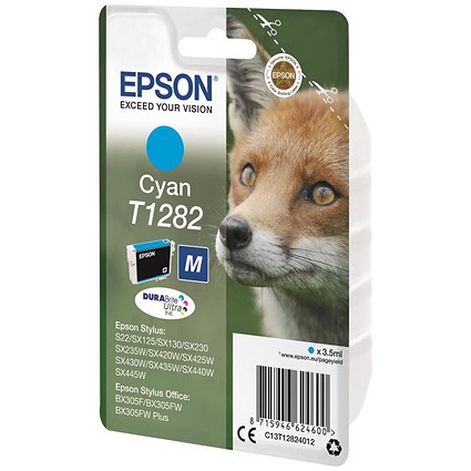 Epson T1282 Cyan DURABrite Inkjet Cartridge