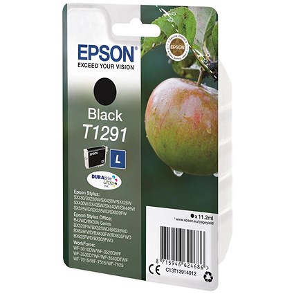 Epson T1291 Black DURABrite Inkjet Cartridge