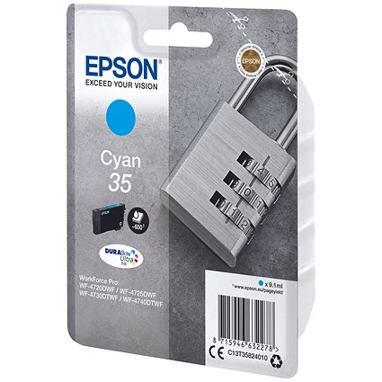 Epson DURABrite 35 Ultra Cyan Ink Cartridge