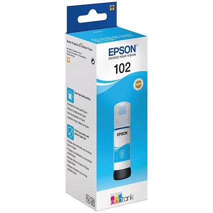 Epson 102 EcoTank Ink Bottle Cyan C13T03R240