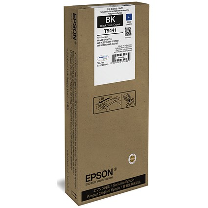 Epson T9441 Ink Cartridge L Black C13T944140
