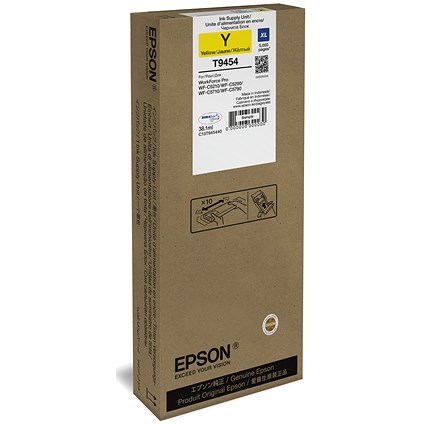 Epson T9454 Ink Cartridge XL High Yield Yellow C13T945440