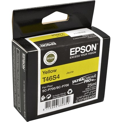 Epson T46S4 UltraChrome Pro Ink Cartridge Yellow C13T46S400