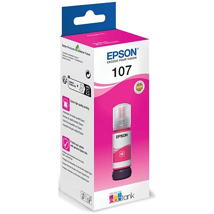 Epson 107 EcoTank Ink Bottle Magenta C13T09B340