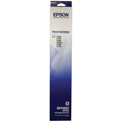 Epson SIDM Black Ribbon Cartridge for LQ-1000/1050/1070/+/1170/1180 (C13S015022)