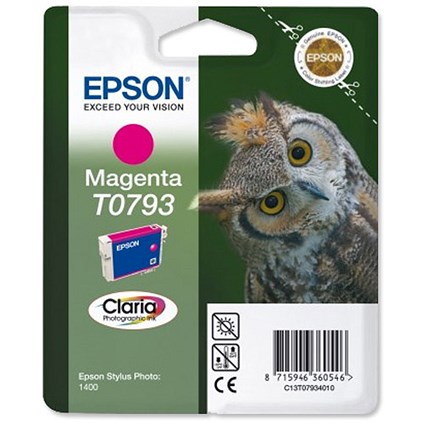 Epson T0793 Magenta Claria Inkjet Cartridge
