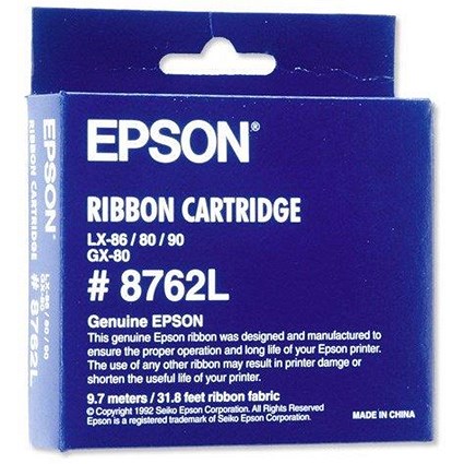 Epson SIDM Black Ribbon Cartridge for LX-86/80/GX-80 (C13S015053)