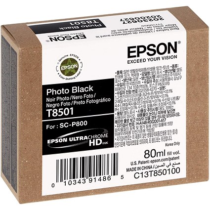 Epson Photo Black Ink Cartridge 80ml C13T850100