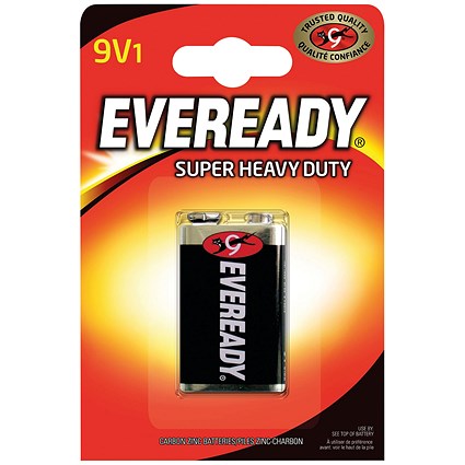 Eveready Super Heavy Duty 9V Carbon Zinc Battery Eveready Super Heavy Duty 9V Carbon Zinc Battery